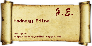 Hadnagy Edina névjegykártya